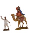 Three Magi on camel with camel drivers 10 cm Landi series