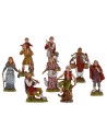 Set 8 figure per Presepe 10 cm Landi Moranduzzo Mondo Presepi