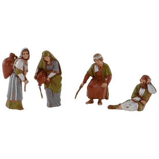 Set 4 Statue serie 10 cm Landi Moranduzzo cost. Storici Mondo