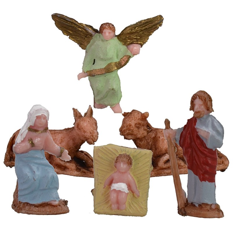 Natividad de 1,5 cm set de 6 piezas Mundo Pesebres