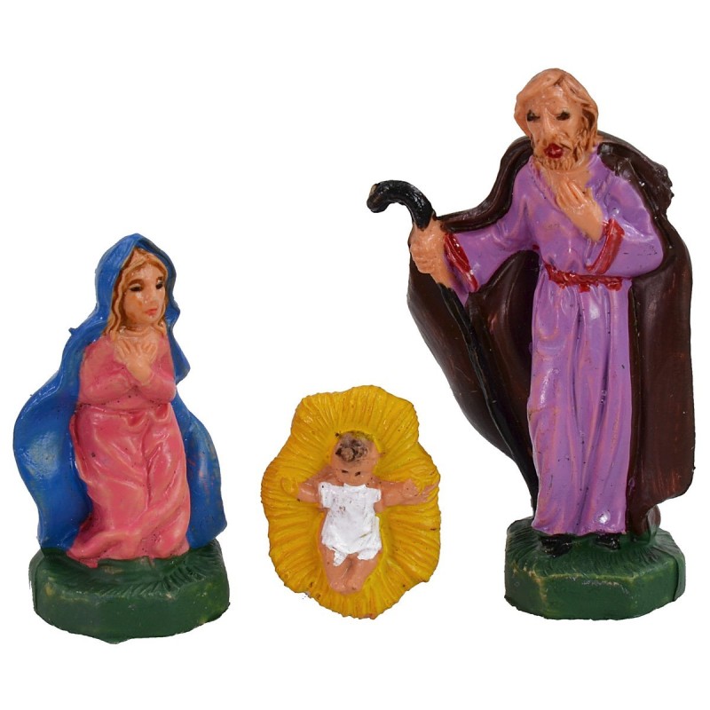 Natividad de 4 cm en PVC Mundo Belenes