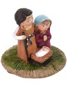 Nativity naif 3 cm in resin