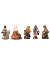 Set 5 statue 3 cm in resina presepe resina, statue, donna