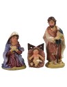 Natividad 5 figuras en resina serie 7 cm serie, resina, base