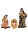 Natividad 5 figuras serie 8 cm en resina, serie, asno