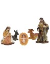 Natividad 5 figuras serie 8 cm en resina, serie, asno