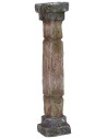 Colonna dorica con due intarsi cm 3x3x15 h