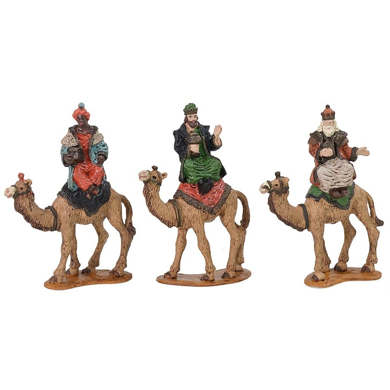 Conjunto de Tres Reyes Magos en camello serie 5 cm Oliver