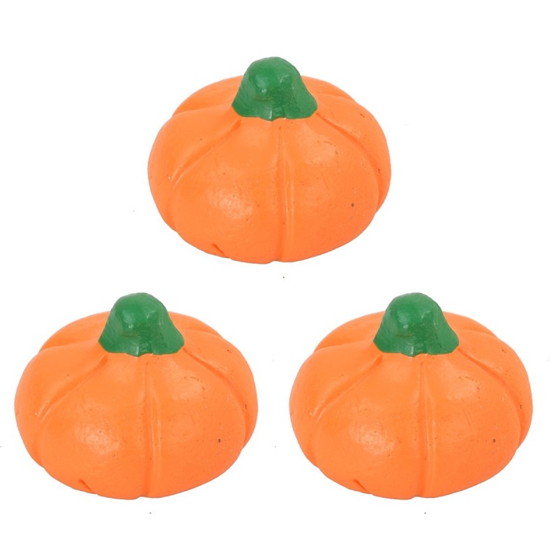 Juego de tres calabazas de resina de 2,5 cm, estatuas, altura