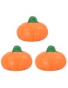 Juego de tres calabazas de resina de 2,5 cm, estatuas, altura