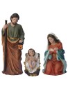 Natività 3 soggetti in resina h 80 cm Mondo Presepi