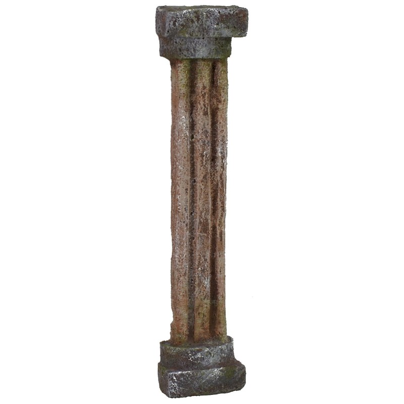 Lesena estriada de 3,5x1,5x18 cm de altura, columna, poliestireno, medidas.