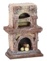 Chimenea de varios niveles cm 6X3X9 h altura, poliestireno, estatuas