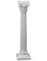 Columna estriada con capitel corintio de 10 cm de altura del capitel.