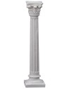 Columna estriada con capitel corintio de 10 cm de altura del capitel.