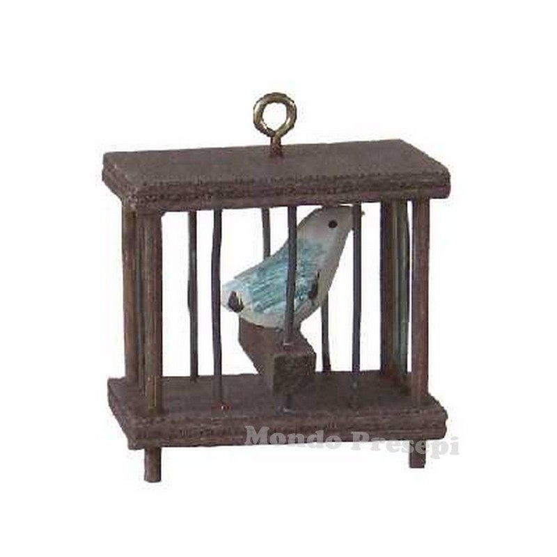 Cage with bird