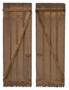 Porta a doppio battente in legno cm 9x13,5 h legno, porta