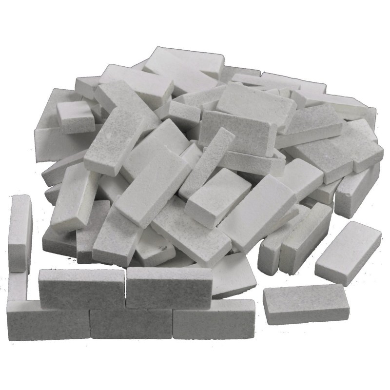 White bricks with granite effect mm 29x13x6 in pack of: