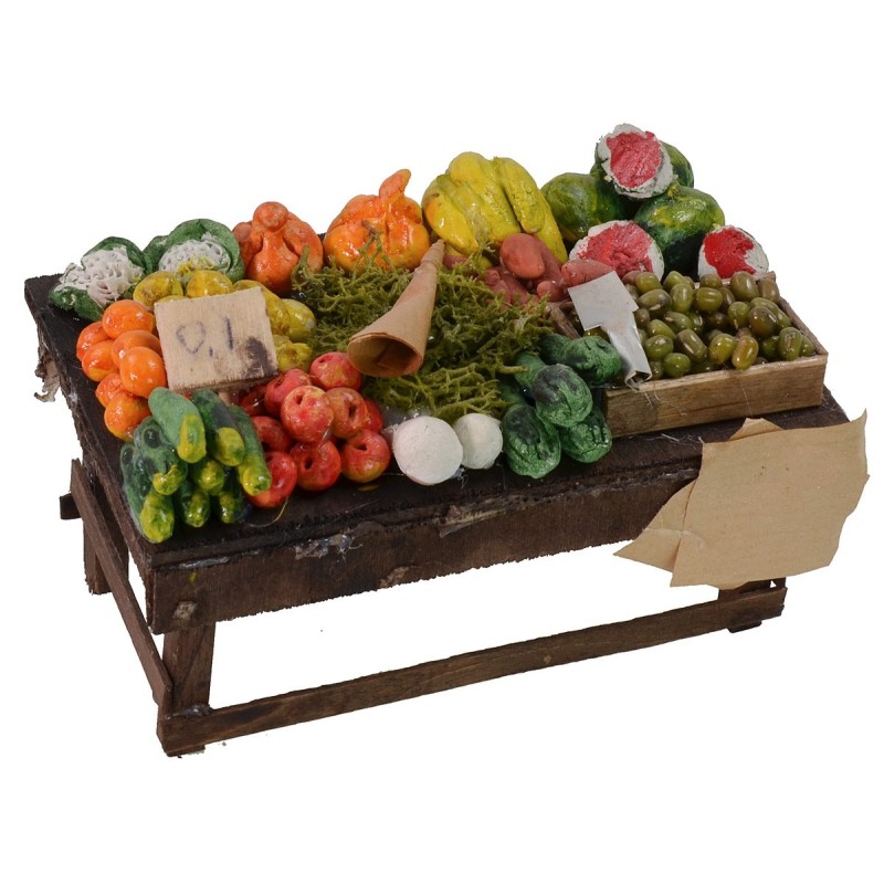 Banco de frutas y verduras cm 12x5,5x6 h banco, altura, mano