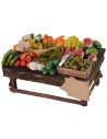 Banco de frutas y verduras cm 12x5,5x6 h banco, altura, mano