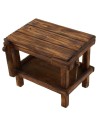 Table with wooden vices cm 16x9x11 h. for 20 cm statues