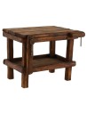 Table with wooden vices cm 16x9x11 h. for 20 cm statues