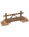 Puente de madera cm 17x4x6 h madera, altura, estatuas, puente