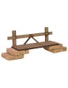 Puente de madera cm 17x4x6 h madera, altura, estatuas, puente