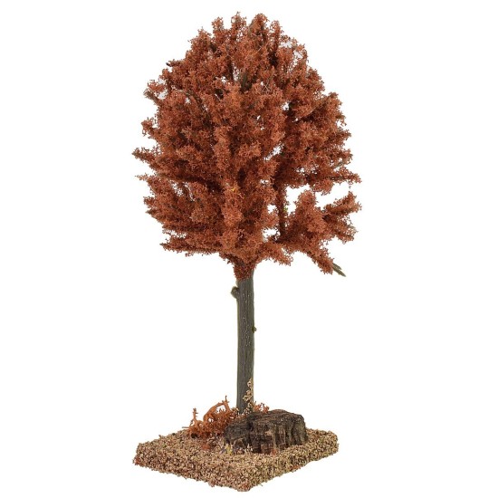 Albero autunnale rosso cm 6x6x16 h autunnale, base, altezza