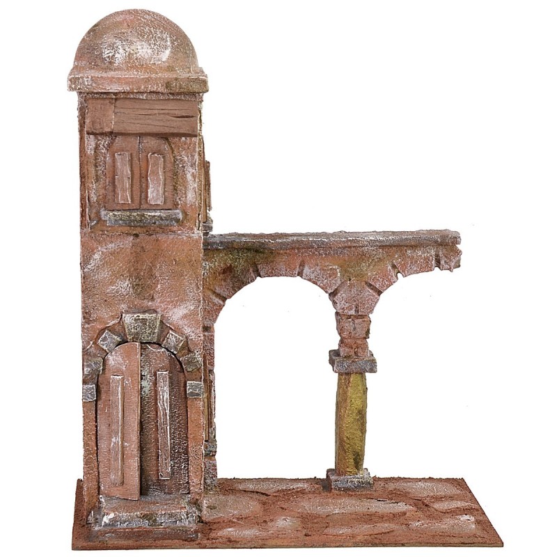 Minareto con arcate cm 29x15x36 h altezza, minareto, portone