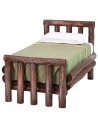 Cama de madera envejecida de una plaza cm 8x14x8 h madera