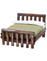 Letto in legno antichizzato a due piazze cm 10,5x11x7 h