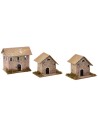 Set 6 casette per Presepe cm 7,5x5x7,5 h presepe, altezza