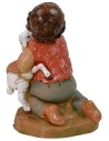 Child kneeling with lamb series 30 cm Fontanini