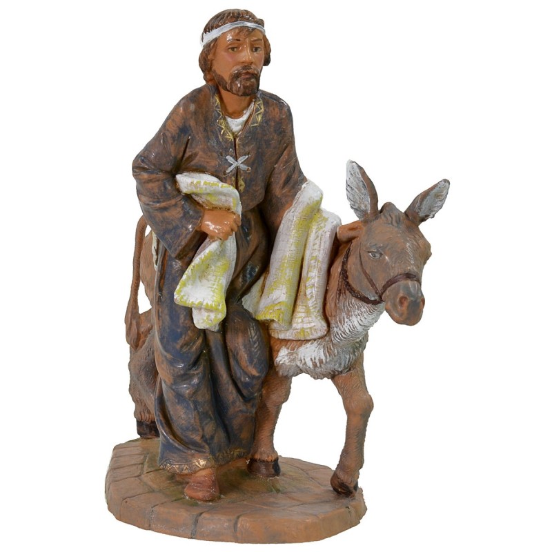 Pastor with donkey 19 cm Fontanini