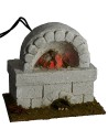 Forno con fuoco funzionante cm 10,5x8x10 h forno, funzionante