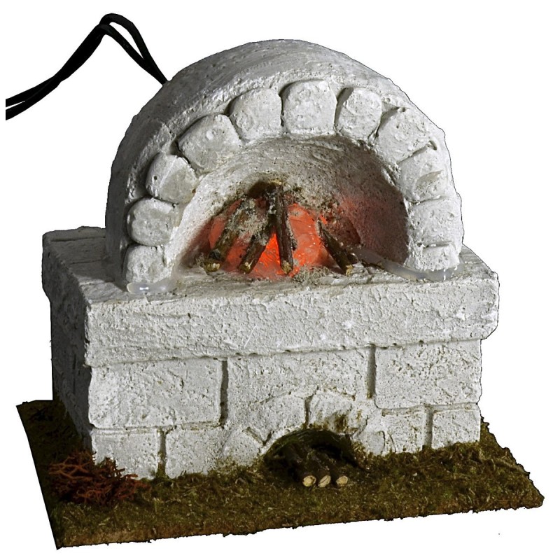 Forno con fuoco funzionante cm 10,5x8x10 h forno, funzionante