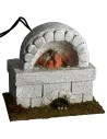 Forno con fuoco funzionante cm 10,5x8x10 h forno, funzionante