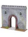 Muralla con portal de 22x6x19 cm de altura, muralla.