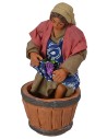 Pigiatrice d'uva 10 cm mastello, terracotta, altezza, tessuto