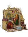 Presepe illuminato stile '700 con grande arco cm 50x40x62 h