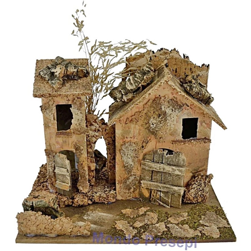 Rustic house crib Cm 20x14x17 h.