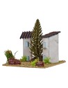 Houses for nativity scene with tree 13x13x9h cm