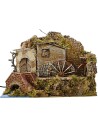 Mulino ad acqua per presepe funzionante cm 33x18x13 h. Mondo