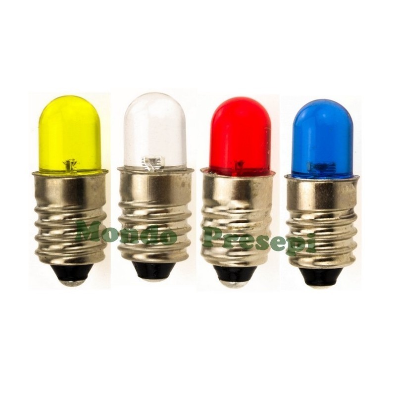 Led E10 concentrated light Available in various colors: