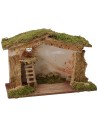 Cabaña con escalera y granero de 42x19x28 cm de altura, cabaña