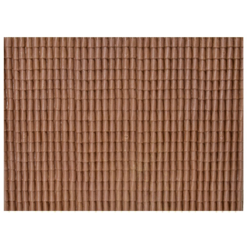 Pannello a tetto in pvc rigido terracotta cm 34x24,5  | Mondo Presepi