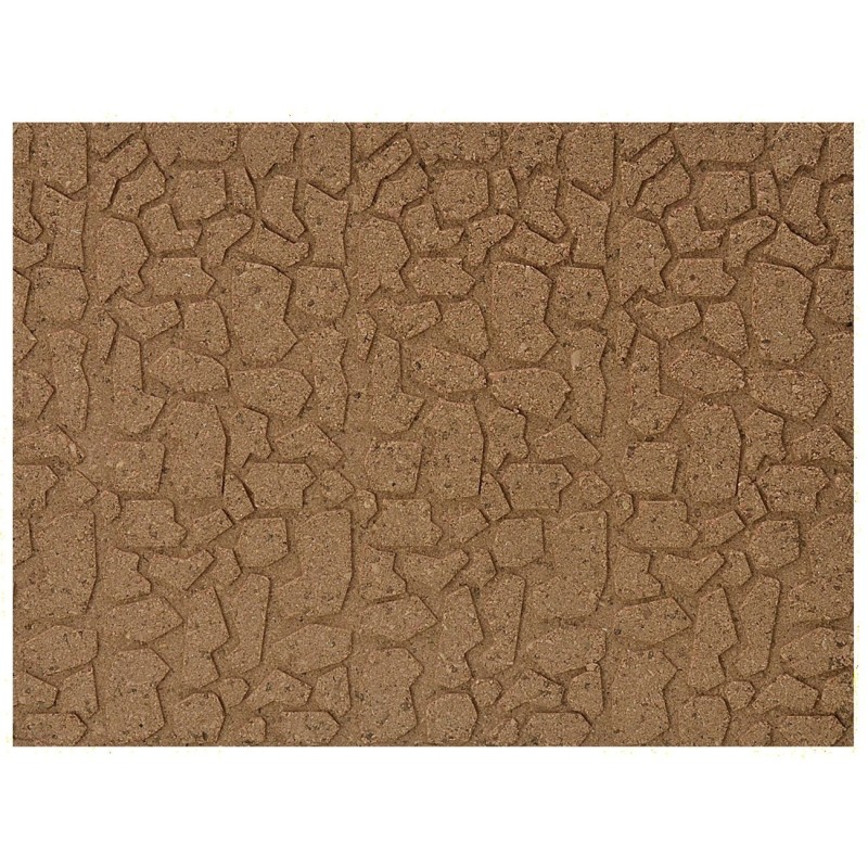 Panel de corcho con piedras grandes de 33x25x1 cm Mundo Pesebres