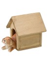 Cuccia in legno per cani cm 5,1x5,3x5,6 h