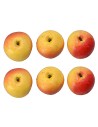 Set 6 mele giallo-rosse ø 1,1 cm
